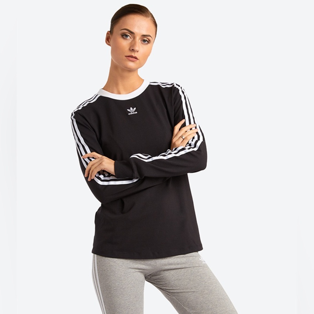 Adidas originals black long sleeves tee
